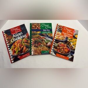 Company’s Coming Set of 3 Cookbooks Asian Cooking Stir-Fry Slow Cooker Dinners